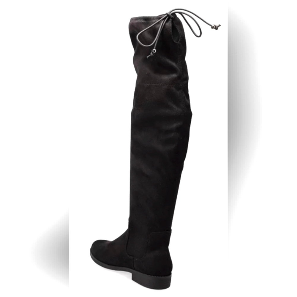 SO English Muffin Women's Black Thigh High Boots. Size 8.5 - Picture 4 of 9